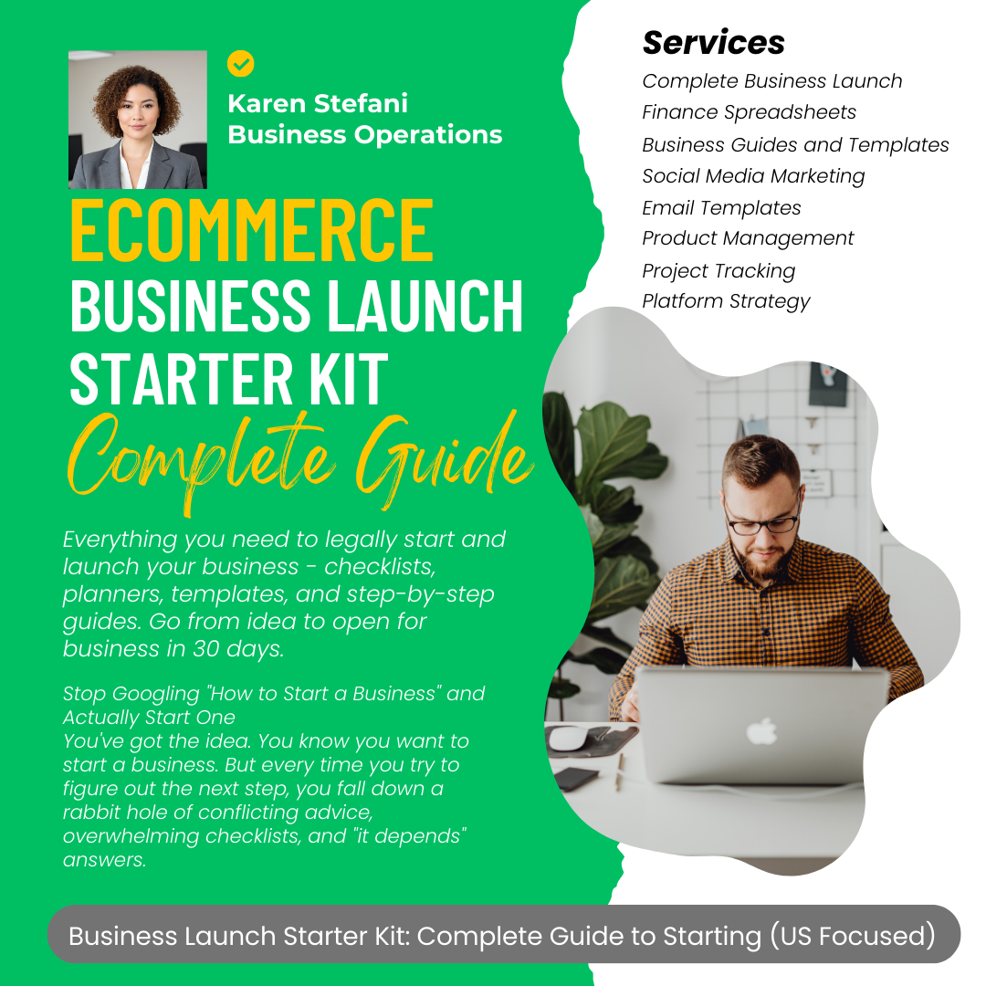 E-Commerce Business Launch Starter Kit - Complete Guide
